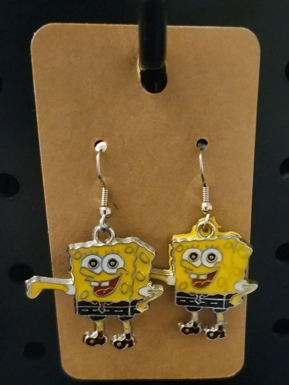 Homemade Spongebob Earrings